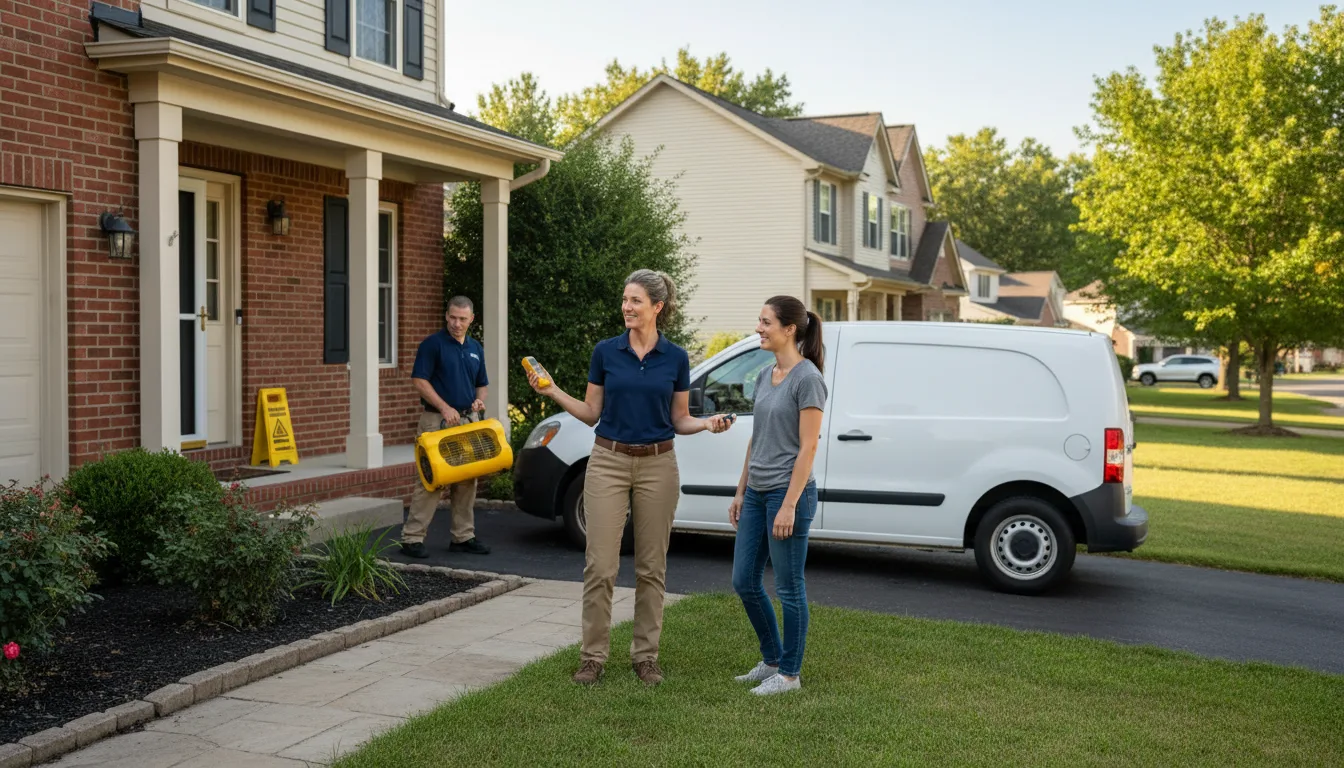 Residential water damage restoration in Bloomfield, CT